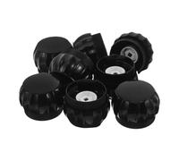 HAKIDZEL 8 Pièces Couvercles de Broyeur Manuel en Pet Noir Noyau en Céramique pour Moulin à Poivre et Sel, Réglables, Réutilisables, Accessoires Indispensables Cuisine