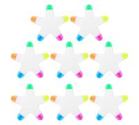 HAKIDZEL 8 Pièces Surligneur Étoile à Cinq Branches, Stylos Mignons | Plastique, Pointe Fine de Précision, Couleurs Vives, pour Scrapbooking, Dessin, Étudiants et Professionnels