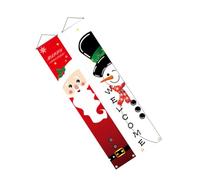 HAKIDZEL Bannière à Suspendre pour Noël en Tissu Oxford Coloré Couplets Lumineux, Décoration Murale Vibrante pour Décoration de Maison et Jardin
