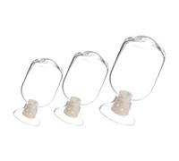HAKIDZEL Bocal D'allumettes en Verre Transparent 3pcs Couvercle, Capacité 125ml 250ml 500ml, Garde Les Allumettes Sec et Affiche Les Petits Objets