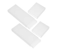 HAKIDZEL Boîte à Outils Nettoyage Langue 2pcs en Plastique Blanc Léger et Élégant, Protection Sûre pour Rangement Quotidien et Voyage