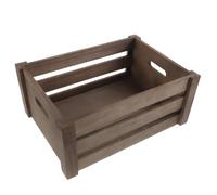 HAKIDZEL Boîte de Rangement avec Poignée en Bois Rétro pour Disques Vinyles | Format 35x25x15cm, Usage Bureau ou Salon, Accès Rapide et Structure Solide