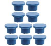 HAKIDZEL Bouchon de Lavabo en Pvc Bleu 10pcs pour Bac à Shampoing Fermeture Étanche Empêchant le Débordement, pour Lavage de Cheveux Allongé