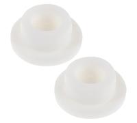 HAKIDZEL Bouchon de Vidange Accessoire Indispensable Rond en Caoutchouc Blanc 2 Pièces Étanche et Flexible pour Congélateur et Mini Frigo pour Refroidisseur Cuisine ou Commerce