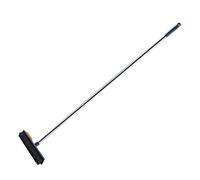 HAKIDZEL Brosse à Récurer Sol avec Raclette Brosse Caoutchouc pour Poils Animaux et Nettoyage de Tapis Pratique pour Sols Durs Carrelage et Fenêtres
