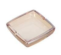 HAKIDZEL Cendrier Carré en Verre Transparent Base Sécurisée, Design Moderne et Élégant, pour Usage Intérieur Lors D'événements Table