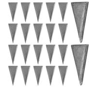 HAKIDZEL Coins de Blocage en Acier à Haute Teneur en Carbone pour Manche de Masse, Outils de Fixation Solide et Renforcement D'installation, Lot de 20 Pièces