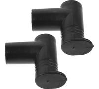 HAKIDZEL Connecteur de Séchoir à Linge en Plastique Noir, Joint d'angle Droit 2pcs Installation Simple pour Portant à Vêtements, Décoration Maison et Salle à Manger