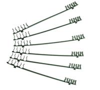 HAKIDZEL Connecteurs de Support pour Plantes 50pcs légers en Plastique Vert, compatibles avec Tuteurs et piquets de Jardin, pour Utilisation en intérieur et extérieur