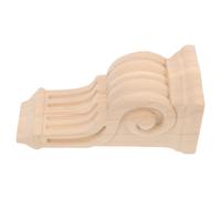 HAKIDZEL Corbeau Décoratif en Bois Massif Sculpté Moulure D'angle 8x17x8 Cm Colonne Romaine Murale Décoration Bois Sculpté pour Intérieur Design Européen