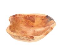 HAKIDZEL Corbeille de Fruits en Bois Massif Sculpté, Bol de Rangement Ménager Décoratif, Facile à Nettoyer, pour Banquets et Conservation des Aliments
