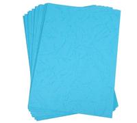 HAKIDZEL Couverture de reliure A5 en papier texturé bleu lac 100 feuilles pour dossiers et rapports, usage bureau et scolaire, document et notebook