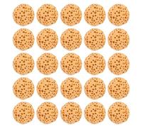 HAKIDZEL de Pierres de Lave Jaunes Rondes Diffuseur D'huile Essentielle 50 Perles sans Trou pour Aromathérapie et Décoration de Bureau