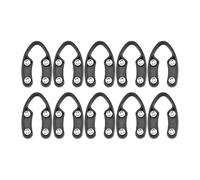 HAKIDZEL Décapsuleur Vin Manuel et Coupeur Aluminium 10 Pièces Acier Inoxydable Noir Outil la Cuisine pour Bouteilles de Vin Lifter Capsule Ergonomique