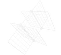 HAKIDZEL Étagères Métalliques pour Placard et Séparateurs D'étagères Restauration en Fer Blanc, Structure Fine à 6 Grilles, Optimisation de L'espace Polyvalente, Organisateur de Rangement