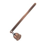 HAKIDZEL Éteignoir à Bougie Antique Acier Inoxydable avec Long Manche Extincteur de Flamme pour Mèches Sécurise et Prolonge la Durée des Bougies Parfumées et Non Parfumées