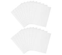 HAKIDZEL Feuille de classeur autocollante A5 40 feuilles double-face en papier détachable pour album d'autocollants classeur 6 anneaux capacité extensible pour scrapbooking et collection