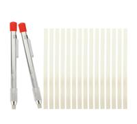 HAKIDZEL Kit de Crayon et Porte-crayon en Stéatite avec 15 Recharges, Accessoires de Soudage Faciles à Utiliser pour Marquage sur Acier, Aluminium et Fonte