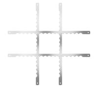 HAKIDZEL Lames Dentelées Accessoires de Remplacement pour Trancheuse en Acier Inoxydable 4 Pièces, Réutilisables et Antiadhésives pour Cuisson de Gâteaux