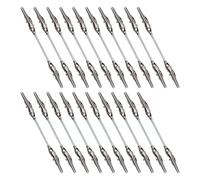 HAKIDZEL Lot de 25 Pinces Crocodile Argentées en Métal Double Tête, Porte-mémos Compact Multifonctionnel Prise Sécurisée pour Activités en t DIY