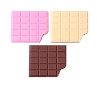 HAKIDZEL Lot de 3 Carnets de Notes Chocolat Créatifs Forme Chocolat Papier Lisse Léger Bloc-notes Amusant pour Bureau et Messages