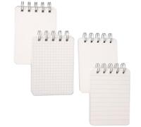 HAKIDZEL Lot de 4 Carnets de Notes Ligné Format A7 10,6x7,7 Cm Spirale, Petites Fiches Bristol pour Étude, Bureau et Organisation Familiale