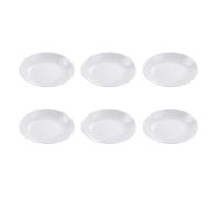 HAKIDZEL Lot de 6 Coupelles à Sauce en Céramique Blanche 3,5 Pouces, Assiettes à Condiment pour Maison et Restaurant, Petites Assiettes Pratiques pour Apéritif et Réutilisable