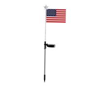 HAKIDZEL Lumières Décoratives Solaires Drapeau des Etats Unis en Plein Air Feux De Drapeau Américain Lumières De Jardin du De L'indépendance Feux De Chemin Solaire Décorer Abdos LED