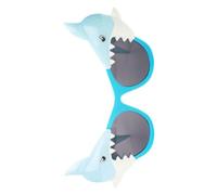 HAKIDZEL Lunettes de Fête Requin Bleu en PC Créatives et Drôles, Accessoire Décoration pour Party et Voyage