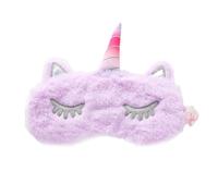 HAKIDZEL Masque de Sommeil Licorne en Peluche pour Filles, Bloque la Lumière, Léger et Adorable, pour Fêtes D'anniversaire à Thème Licorne
