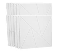 HAKIDZEL Panneaux Acoustiques Autocollants Lot de 12 Blanc pour Insonorisation Murale 30x30 Cm Haute Densité Studio D'enregistrement et Bureau