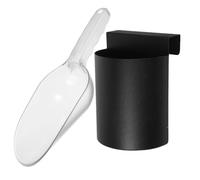 HAKIDZEL Pelle à Glaçons en Plastique Design avec Organiseur Mural, Pelle à Farine et Stockage de Grains, Accessoire Cuisine Polyvalent pour Bar, Supermarché et Usage Réutilisable