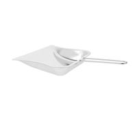 HAKIDZEL Pelle à Poussière Mini Pelle Compacte avec Manche Court en Acier Inoxydable Argenté Nettoyage et Rangement Facile pour Bureau et Table