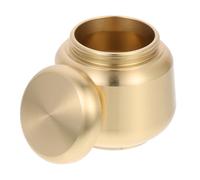HAKIDZEL Petite Urne Ronde en Cuivre pour Cendres Humaines, Boîte à Cendres Hermétique, Stockage Sécurisé, Format Compact Maison