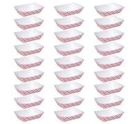HAKIDZEL Plateaux Alimentaires Multifonctions Plateau Snack Pratique et Unique Lot de 50 en Papier Jetables Design Créatif pour Fête D'anniversaire et Restauration