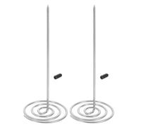 HAKIDZEL Porte-reçus en Acier Inoxydable 2pcs, Support Ustensiles la Cuisine Pratique, Design Polyvalent, 15cm, pour Cuisines et Banques