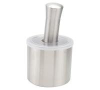 HAKIDZEL Presse-ail Design Ergonomique avec Couvercle Anti-débordement en Acier Inoxydable Broyeur Ail Multifonctionnel Cuisine et Pharmacie