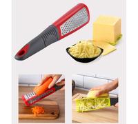 HAKIDZEL Râpe à Fromage et Ail en Acier Inoxydable, Double Côté, Facile à Nettoyer, Design Créatif Style Baseball Bar, Ustensile Multifonction pour Légumes et Chocolat Couleur Aléatoire