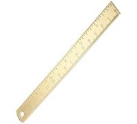 HAKIDZEL Règle de Dessin en Laiton Doré, Outil de Mesure Mathématique