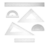 HAKIDZEL Règle Triangulaire, Lot de Sets de Set de Outil Mathématique | Ps Léger et Portable, Surface Lisse, pour Artistes et Designers, Rentrée Scolaire, Merci Enseignants