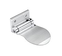 HAKIDZEL Repose-pieds Aluminium Aéronautique Argenté Antidérapant Pédale pour Salle de Bain, Aide à L’équilibre la