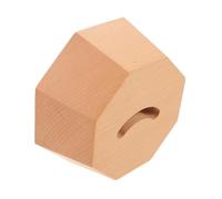 HAKIDZEL Socle Octogonal en Bois Naturel pour Rangement de Chausse-pied, Design Ergonomique Élégant, pour Hall D'entrée et Couloirs, Protège les Chaussures de Luxe