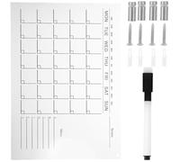 HAKIDZEL Tableau Blanc en Acrylique Transparent Léger Effaçable à Sec Hebdomadaire Calendrier Mural Pratique et Design Chic Couleur Aléatoire pour Bureau et Maison
