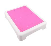 HAKIDZEL Tabouret de Toilette Marchepied Confortable en Plastique Antidérapant Rose pour Posture Correcte pour Garçon et Filles et Personnes Âgées la Salle de Bain
