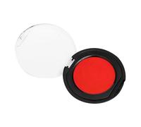HAKIDZEL Tampon Compact Rond Portable Réutilisable Encreur en Pvc Rouge Multifonction, Mini Coussin Pratique pour Documents Professionnels Loisirs Créatifs