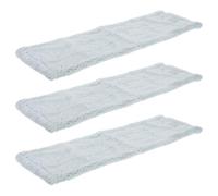 HAKIDZEL Tête de Rechange pour Balai Microfibre 3pcs, Chiffon de Nettoyage Absorbant en Microfibre Légère Verte, Serpillière de Sol Réutilisable pour Ménage