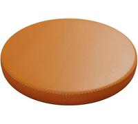 Haklein Coussin de siège en PU-cuir, rond, en mousse à mémoire de forme, antidérapant, doux, tapis de fenêtre, tapis Tatami, tabouret, coussin de siège pour salon, terrasse, jardin (Diamètre 35 cm