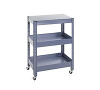 HAKU, Bleu, métal - Dimensions : L 50 x H 75 x P 32 cm, Style : Moderne