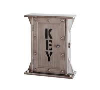 HAKU Boîte à clés, Porte-clés, Organiseur de clés, Armoire à clés, Anthracite, métal - Dimensions : L 26 x H 32 x P 10 cm Style : Industriel