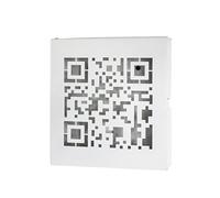 HAKU Boîte à clés, Porte-clés, Organiseur de clés, Armoire à clés, métal Blanc - Dimensions : L 22 x H 24 x P 5 cm Style : Moderne